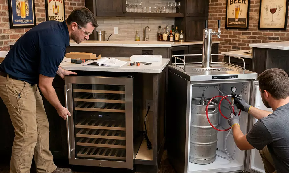 Wine Cooler and Kegerator Installation in Clifton, NJ